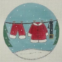 Santa Clothesline Round
