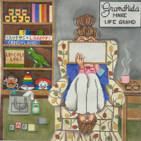 Grandma Stitching Girl
