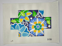 Blue Pinwheel Brick Cover
