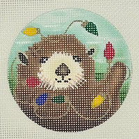 Otter with String Lights
