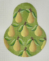 Yellow Bartlett Pears Pear with stitch guide
