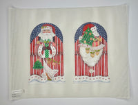 Two Sided Candy Cane Santa Dome
