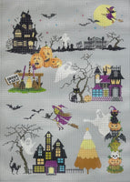Haunted Village with stitch guide
