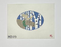 Moose in Birch Oval
