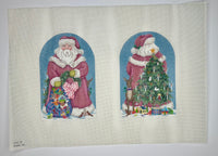 Two Sided Victorian Santa Dome
