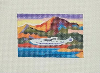 Luggage Tag - Airplane Over Landscape
