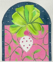 Pink Vine Gift Box with stitch guide
