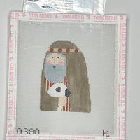 Shepherd with Sheep with stitch guide