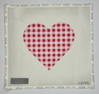 Large Red Gingham Heart
