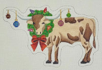 Longhorn with Wreath

