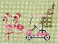 Flamingo Golf Cart (print)
