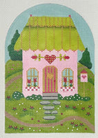 Valentines House - Pink Birdhouse with stitch guide
