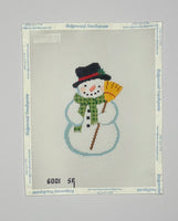 Snowman with Broom
