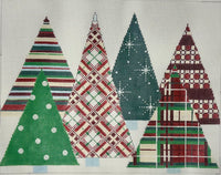 Patterned Christmas Trees
