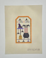 Ding Dong Witch Tag with stitch guide
