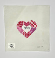 Red Pink Patchwork Heart
