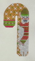 Gold Llama Candy Cane with stitch guide
