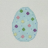 Blue Polka Dot Mini Egg