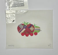 Quilted Tomatoes with stitch guide
