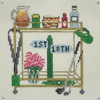 August Bar Cart with stitch suggestions
