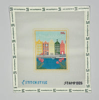 Amsterdam Travel Stamp
