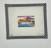 Luggage Tag - Airplane Over Landscape
