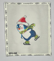 Green Skating Penguin
