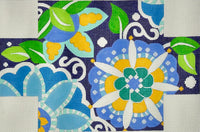 Blue Pinwheel Brick Cover
