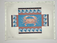 Crab with Wave Brick Cover
