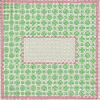 Pink & Green Monogram Insert
