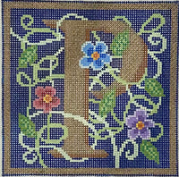 Gold & Wildflower Letter - P
