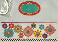 Hippi Flowers Oval Hinged Box with hardware
