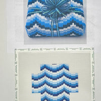 Blue Bargello Package with stitch guide