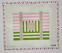 Multi Stripe Tote - Blossom Stem
