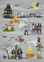 Haunted Village with stitch guide
