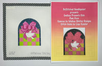 Pink Checked Gift Box with stitch guide
