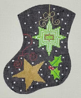 Peppermint Party - Stars Mini Sock
