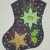 Peppermint Party - Stars Mini Sock