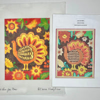 Folk Art Turkey with stitch guide