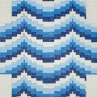 Blue Bargello Package with stitch guide