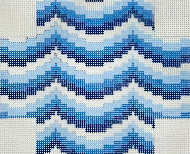 Blue Bargello Package with stitch guide