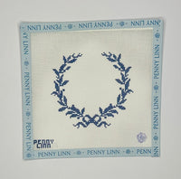 Bow Wreath Crest - Blue
