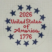 USA Stars Round
