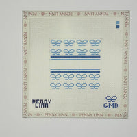 Blue Bows Monogram Insert

