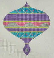 Lavender Onion Ornament with stitch guide
