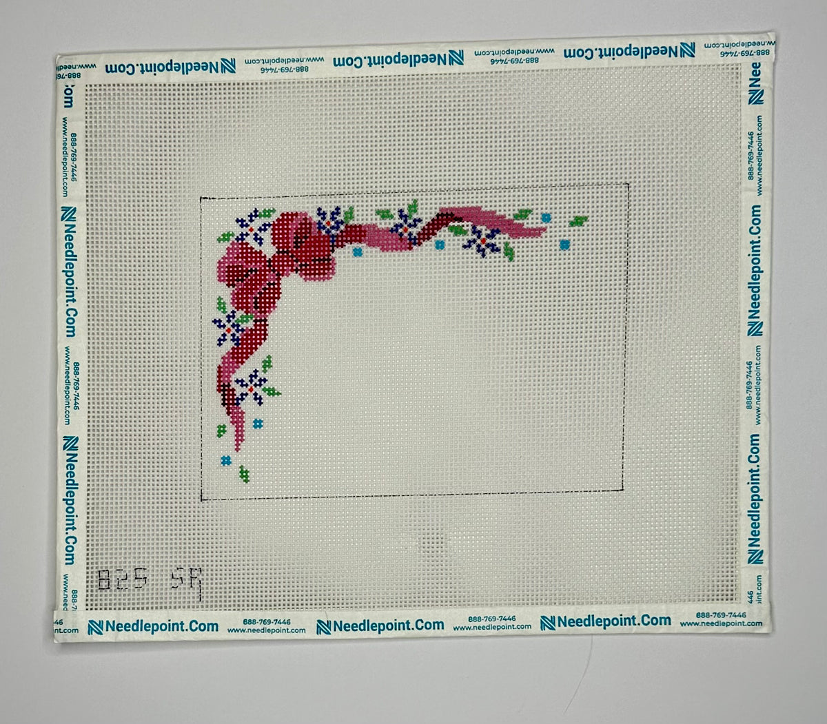 Floral Bow Sign | Needlepoint Destashing