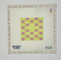 Pink & Green Hearts Monogram Insert
