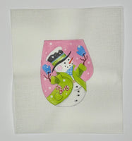 Pink Snowman Mitten - 18M

