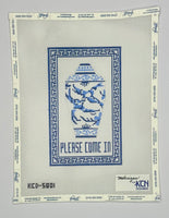 Blue Ginger Jar - Please Come In
