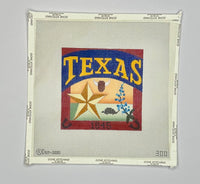 Texas Postcard with stitch guide
